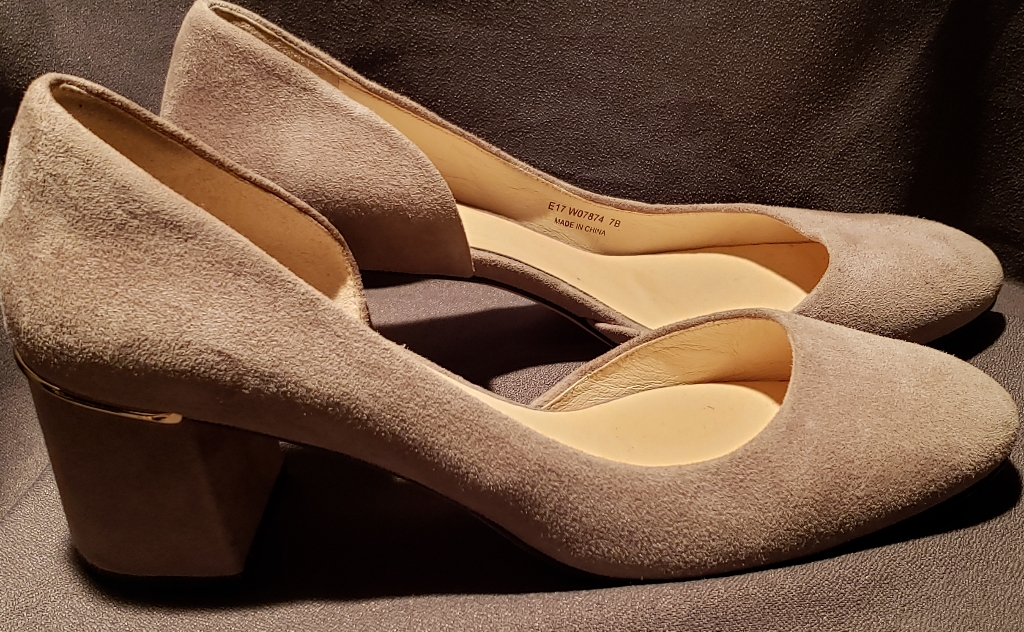 Cole Haan  Brand 05  Suede Taupe  Gold  Shoes